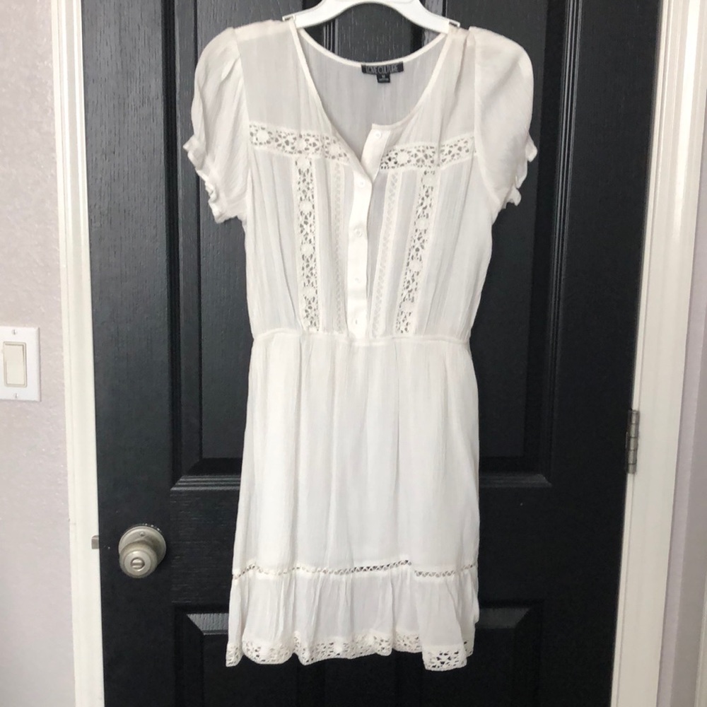 NWT White Linen Dress -SIZE Medium